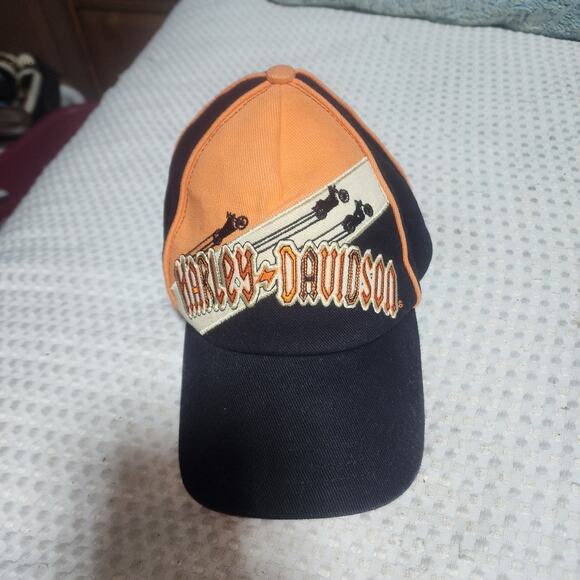 HARLEY DAVIDSON EUC MOTORCYCLE BASEBALL CAP HAT - Picture 1 of 4